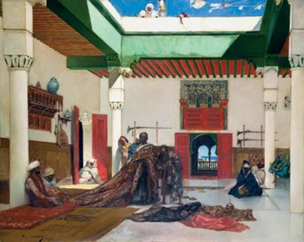 Jean - Joseph Benjamin, Constant, Commerciante di tappeti a Tangeri